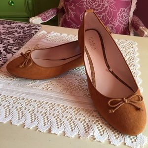 Zara brown ballet flats